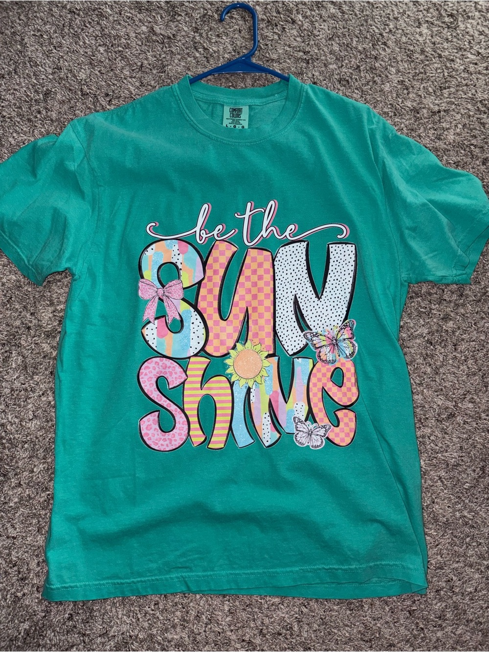 Comfort Colors Teal "Be the SUN Shine" Graphic Tee